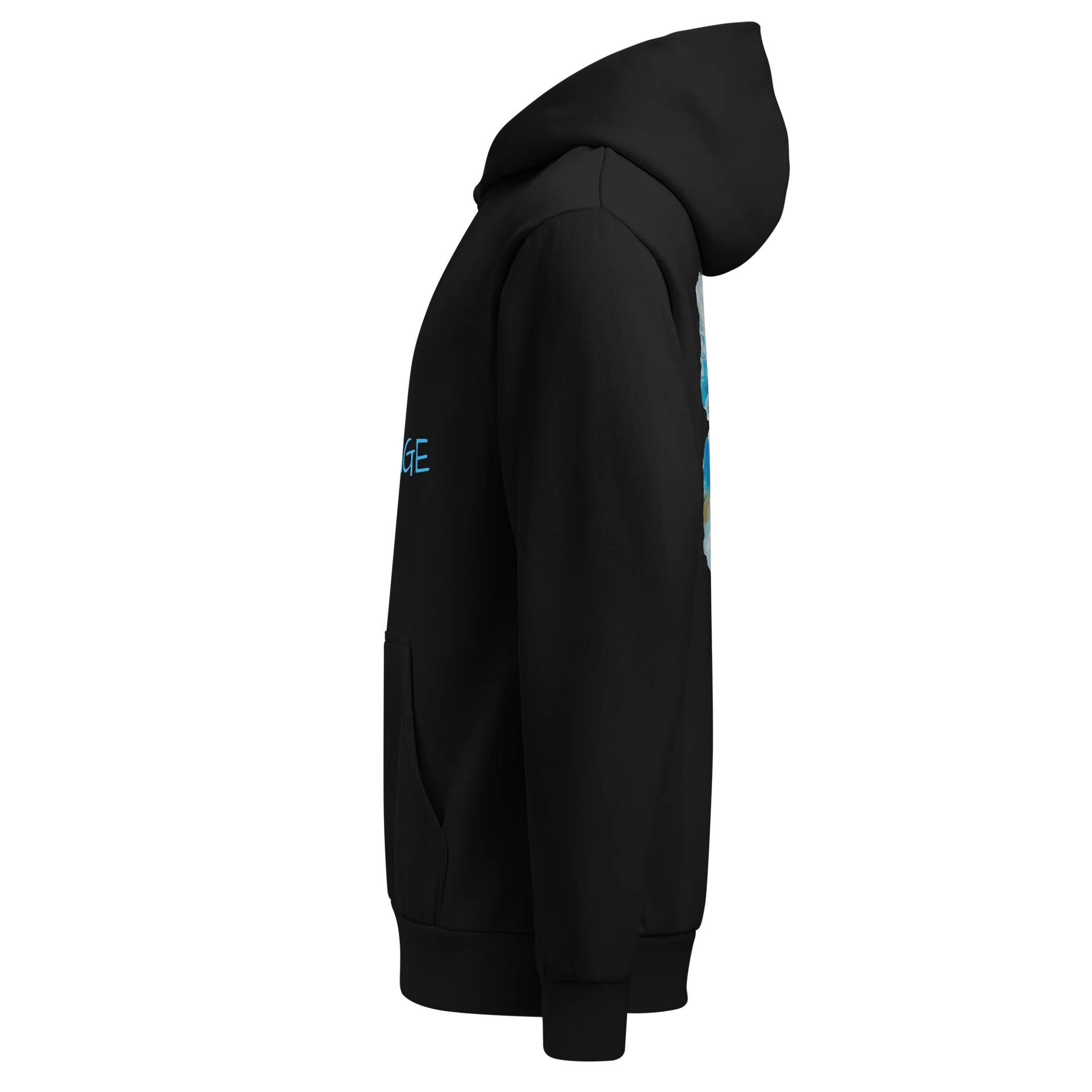 Urban Gold and Blue Butterfly Hoodie product image (7)