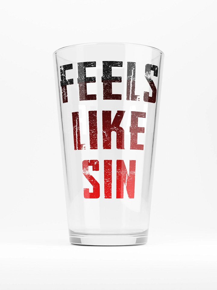 Maduro "feels like sin" pint glass 16 oz product image (1)