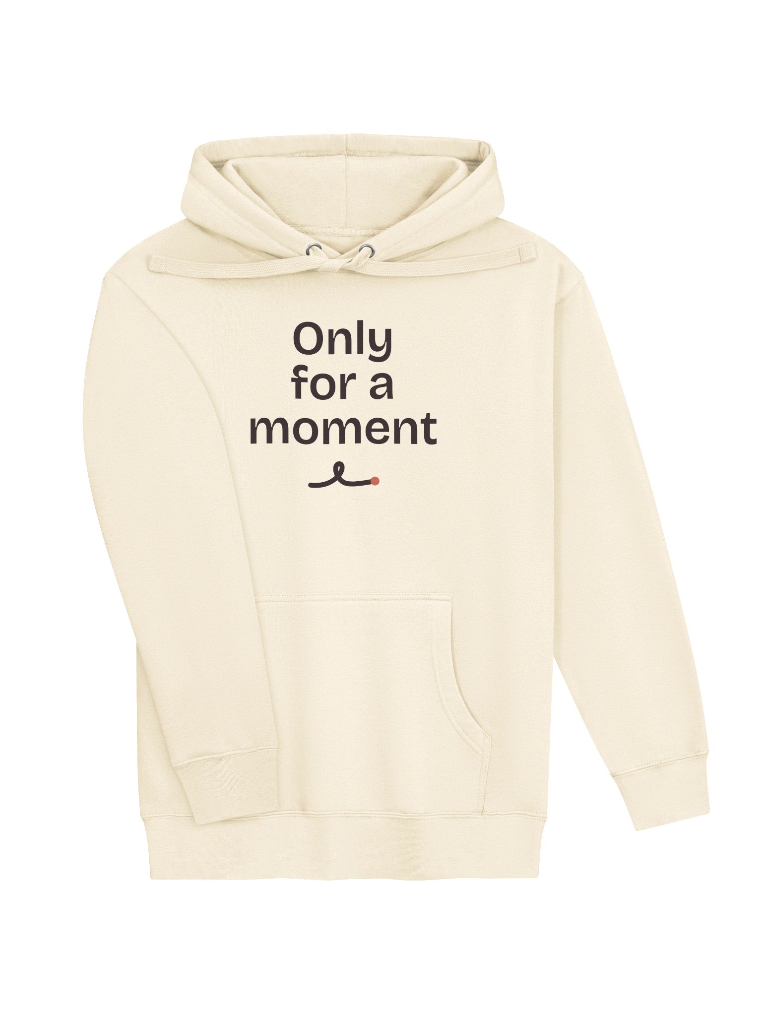 Only for a moment, spelled out hoodie, cream product image (3)