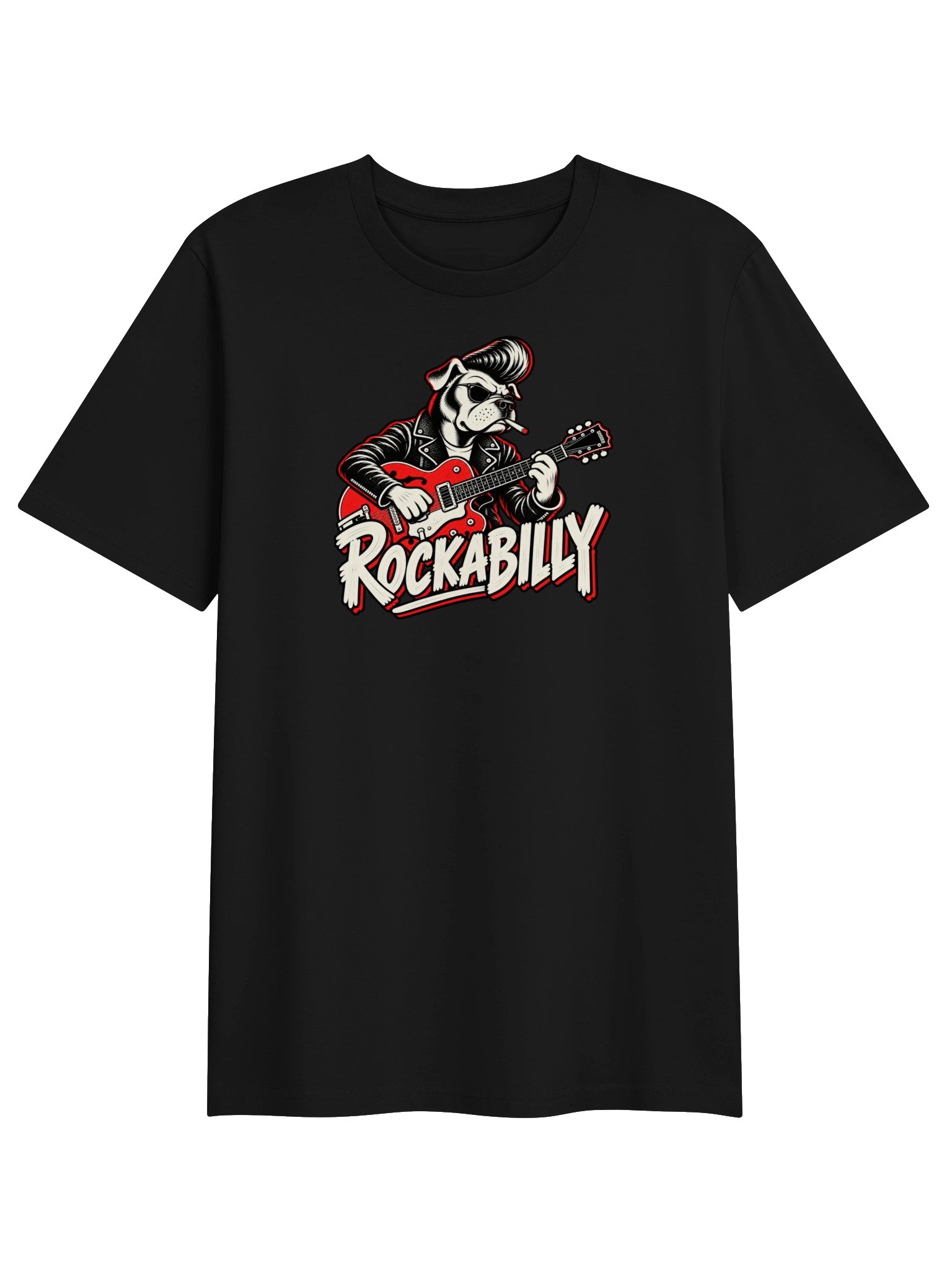 Rockabilly Guitar Dog Tee product image (1)