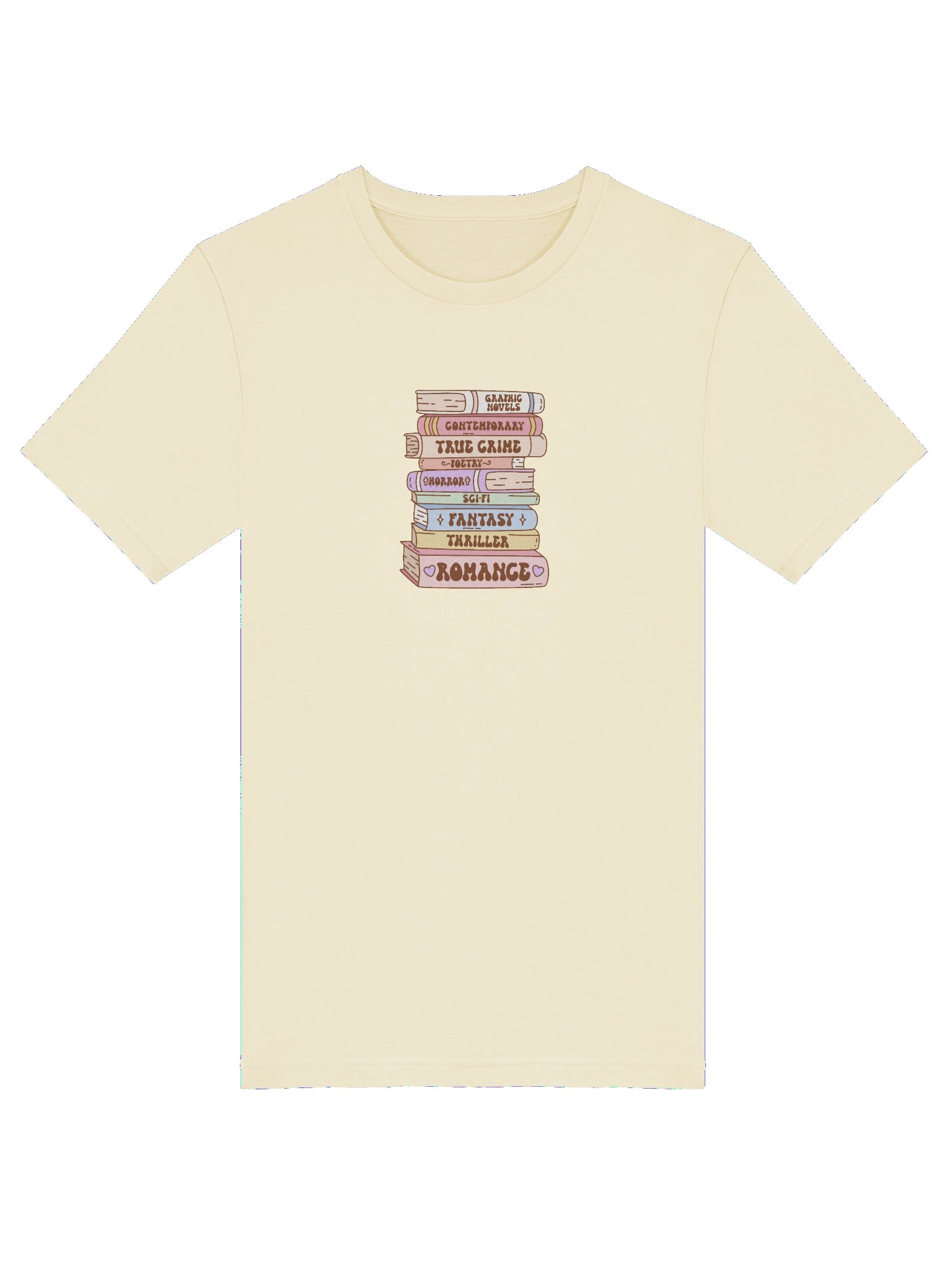 Genre Stack Unisex T-Shirt | Book Lover Literary Reader Vintage Character Tee product image (101)