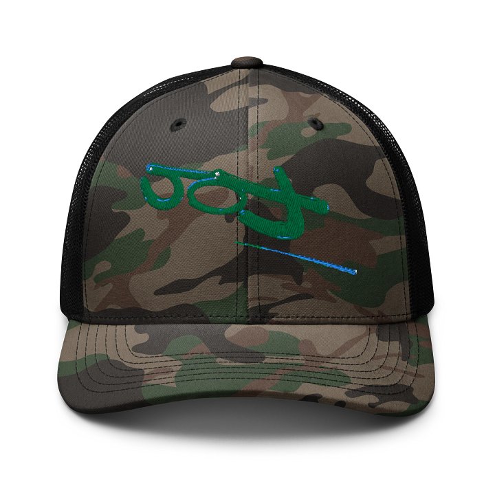 "904" EMBROIDERY Camou Trucker Hat product image (1)