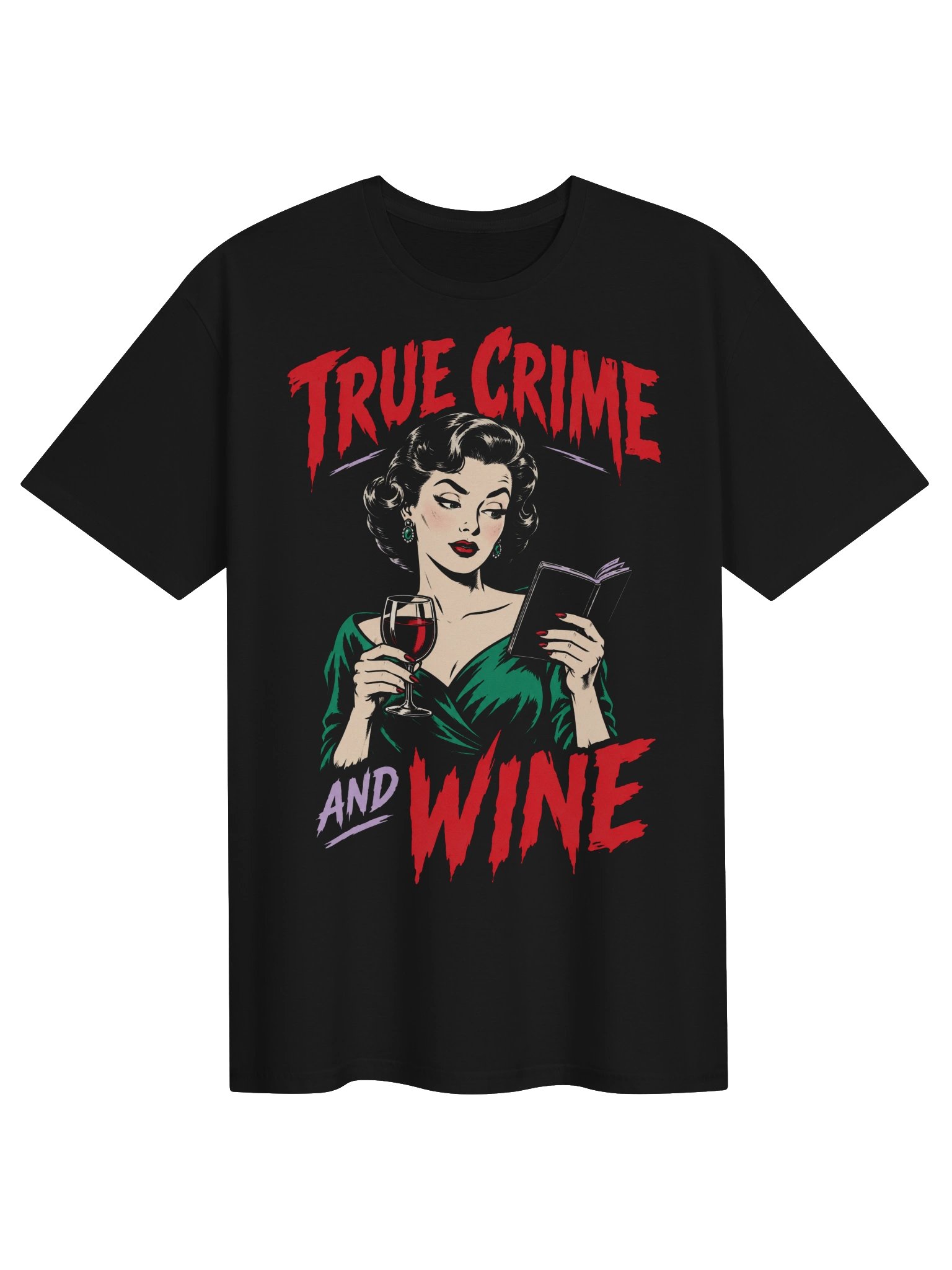 True Crime and Wine T-Shirt product image (3)