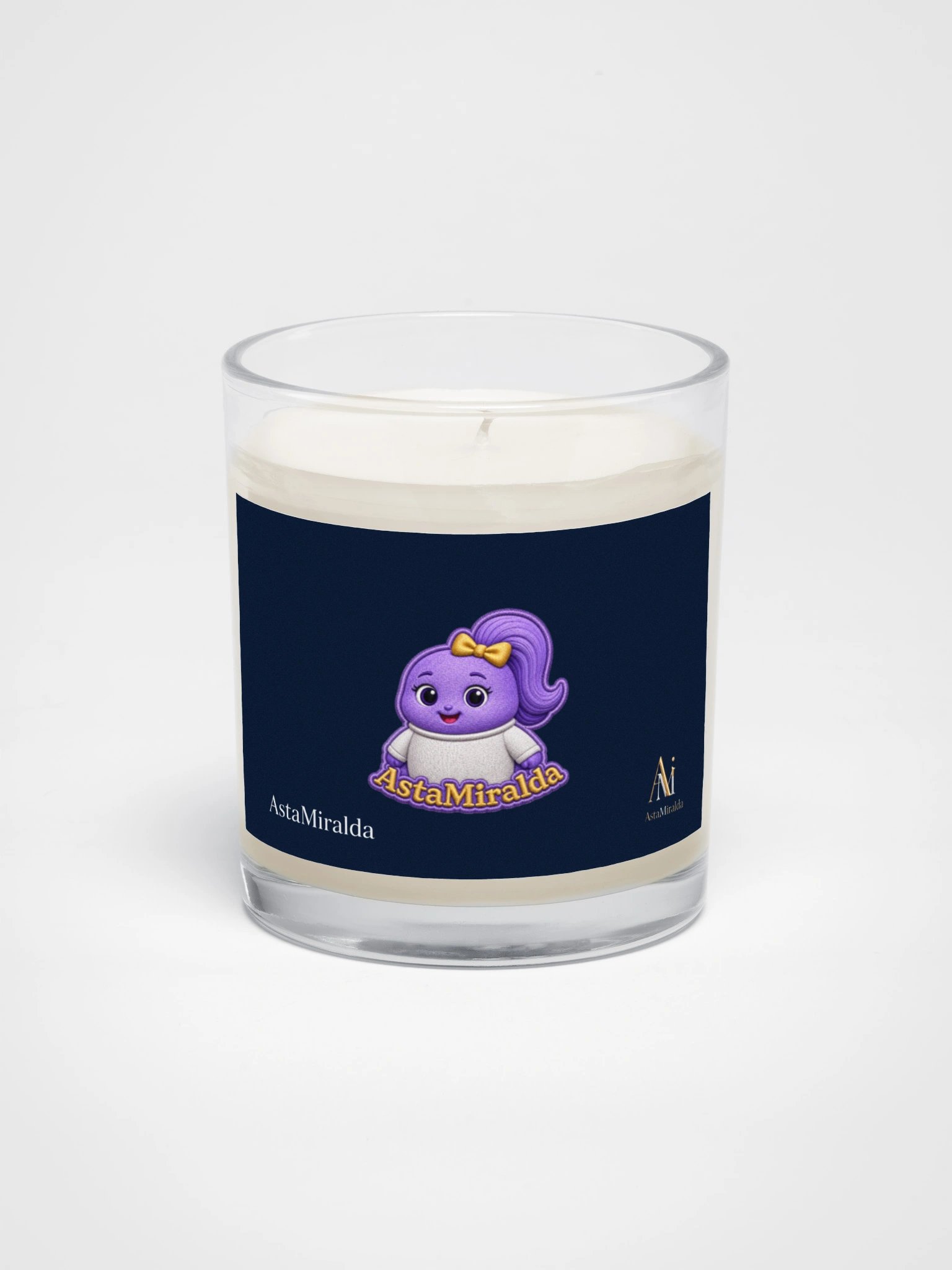 Soy Wax Candle In A Clear Glass Jar product image (1)