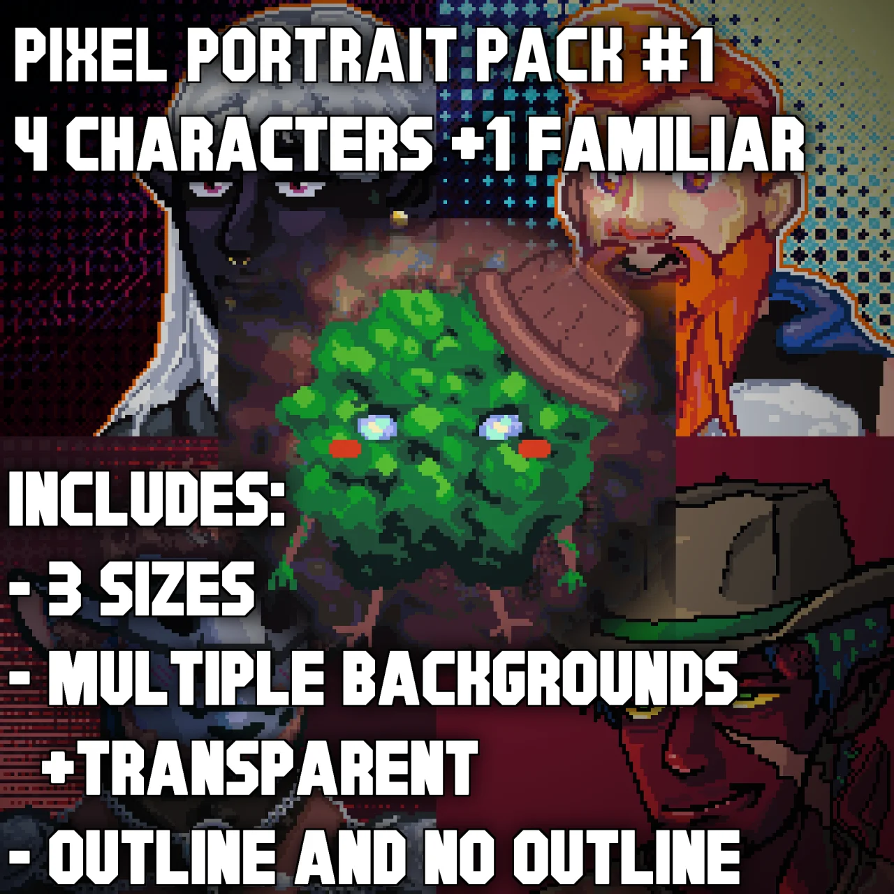 Pixel Portrait Pack #1 - Earth and Soil product image (1)