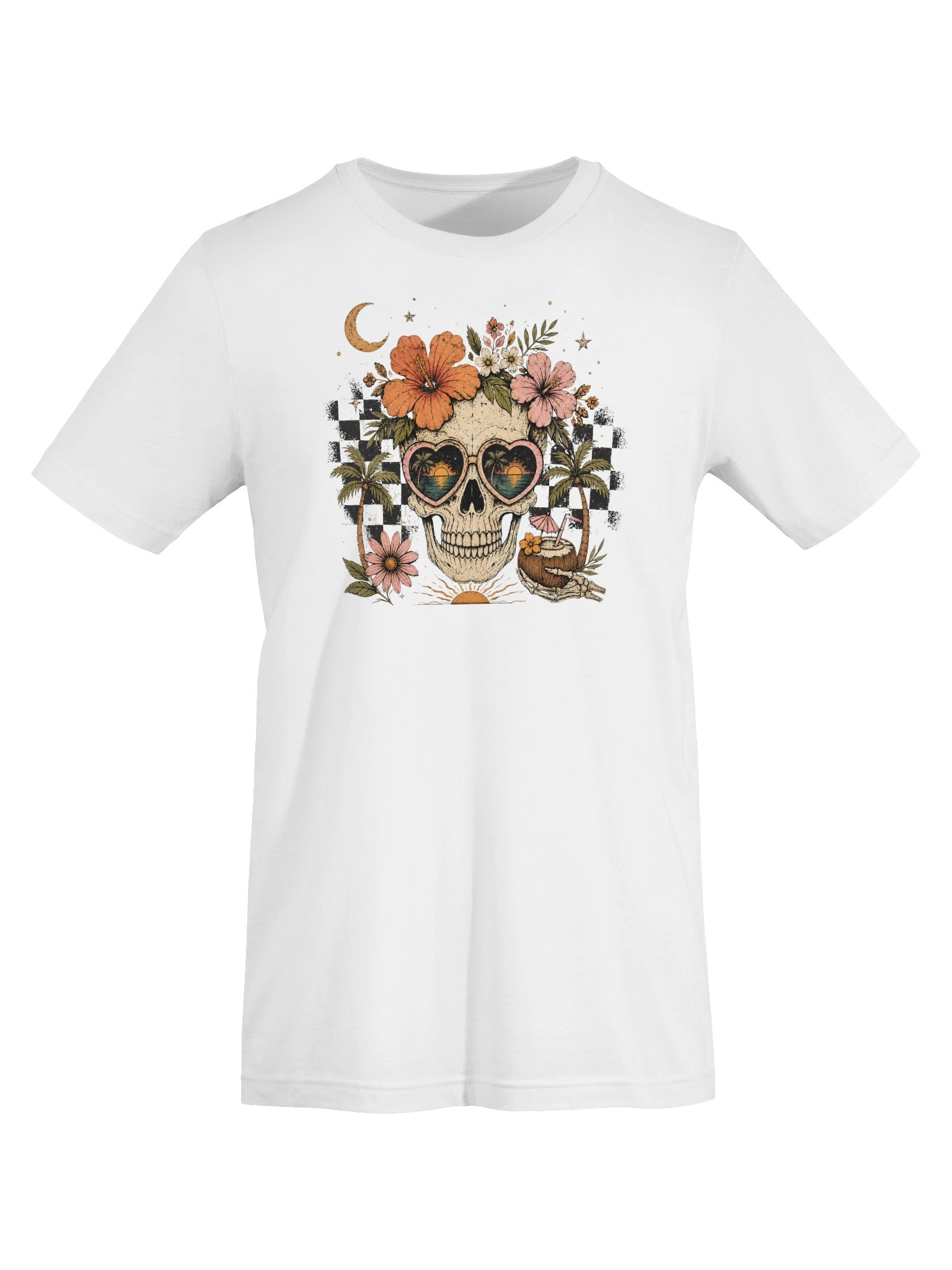 Tropical Skull Sunset Boho Tee product image (7)