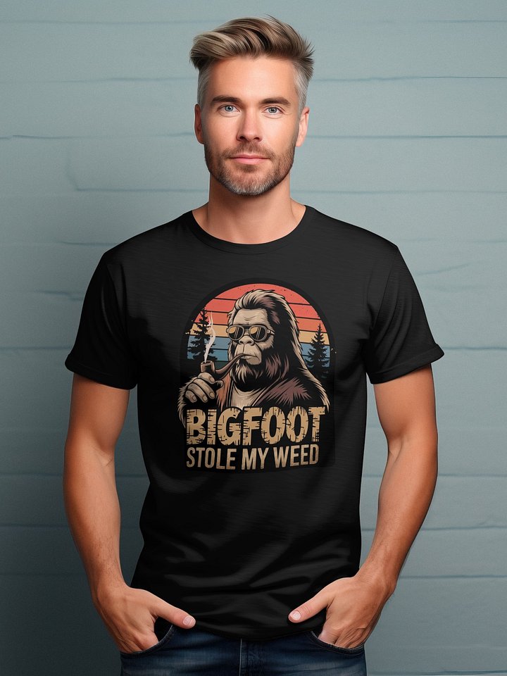 BigFoot Stole My Weed Graphic - Gildan Unisex T-shirt product image (2)