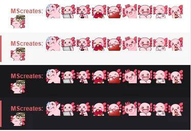 Axolotl Twitch Emote Pack product image (2)