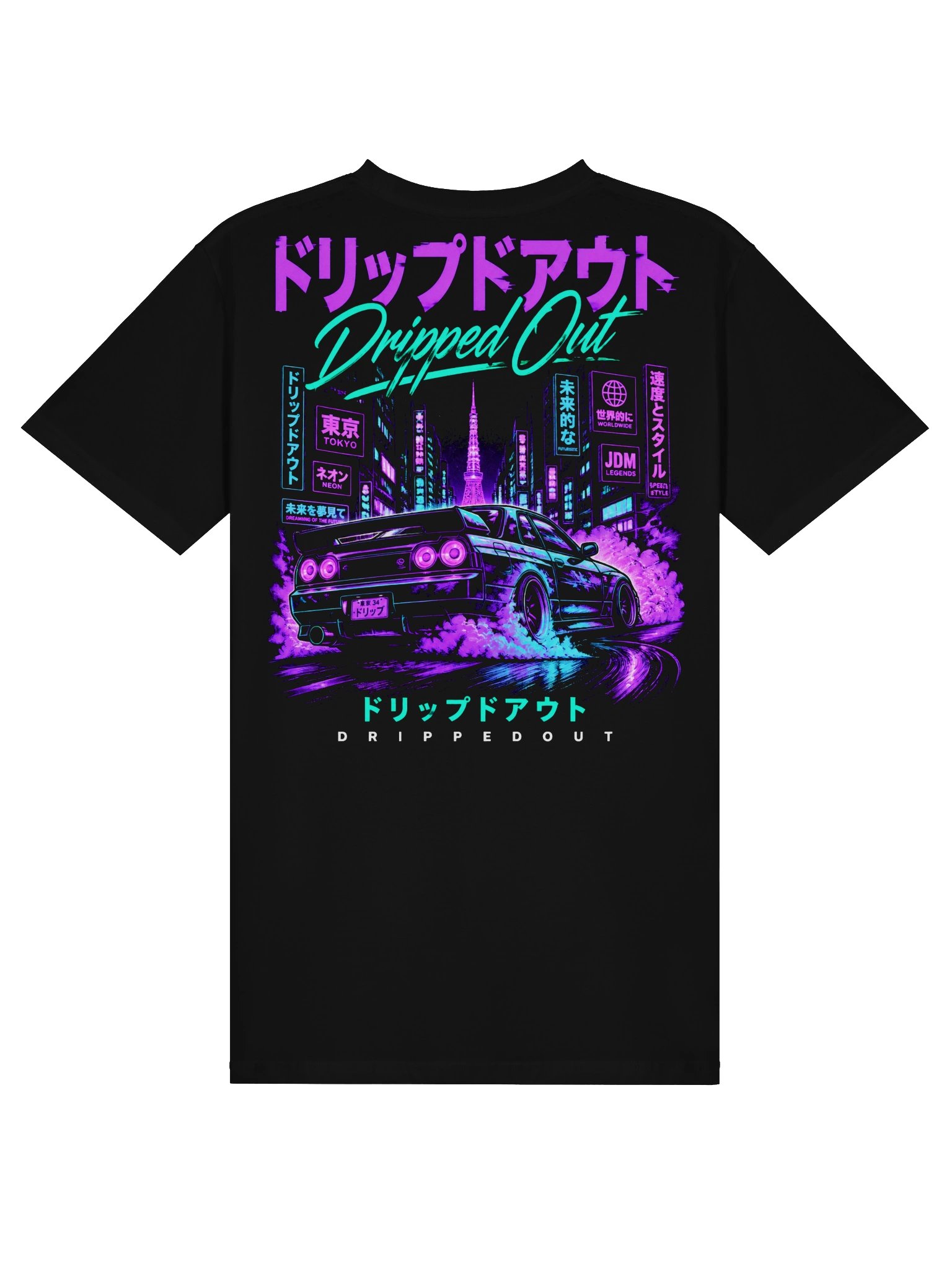 R34 Japan City Drift Graphic Tee product image (4)