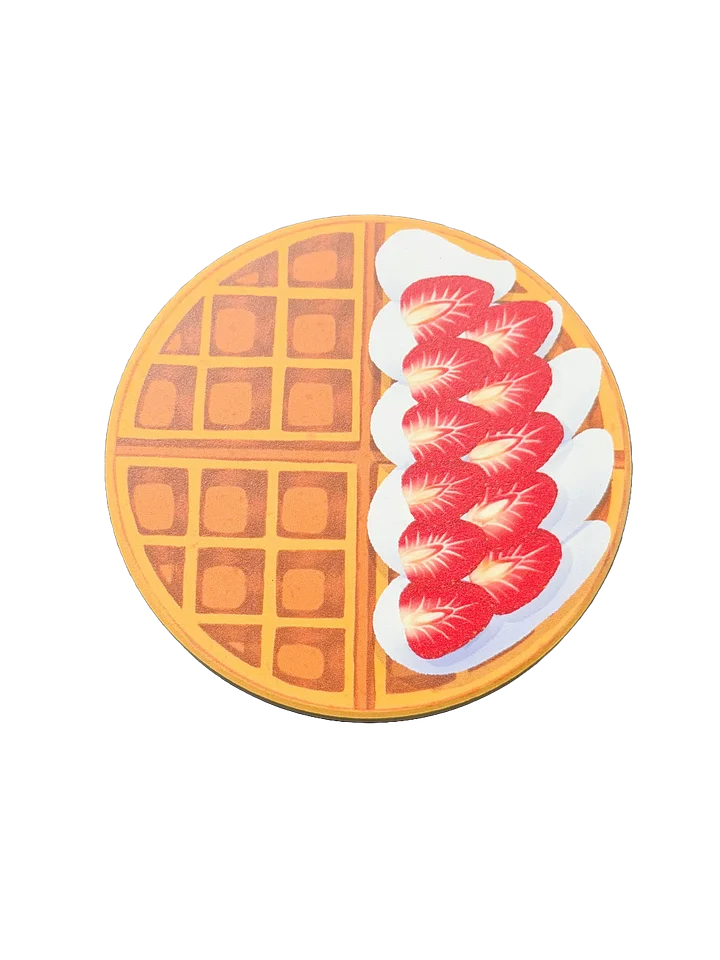 Strawberry Cream Waffle Coaster product image (1)