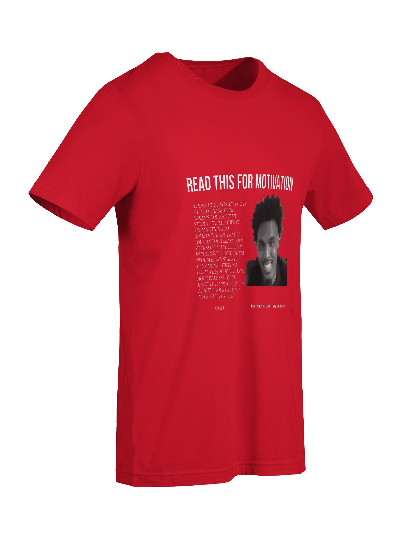RED MOTIVATIONAL T-SHIRT product image (7)