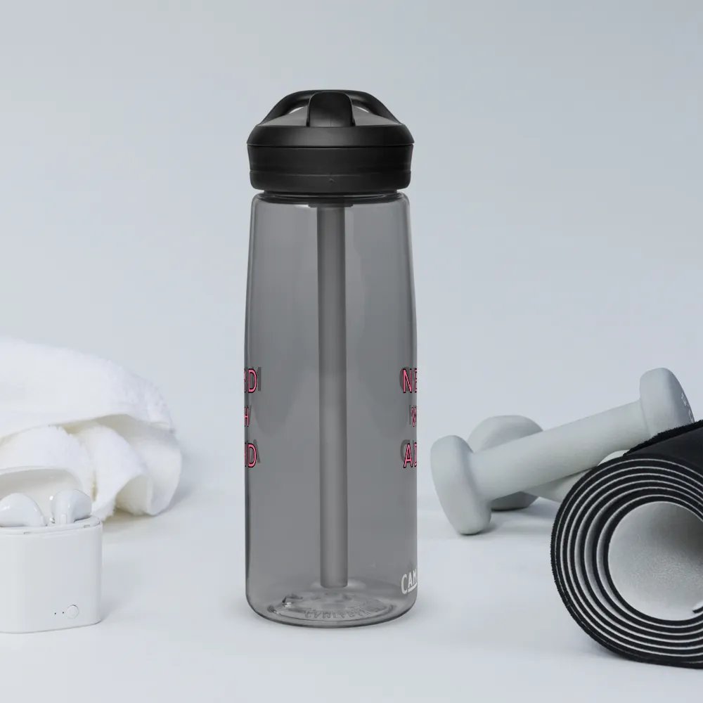 Nerd With ADHD Stylized Water Bottle product image (11)