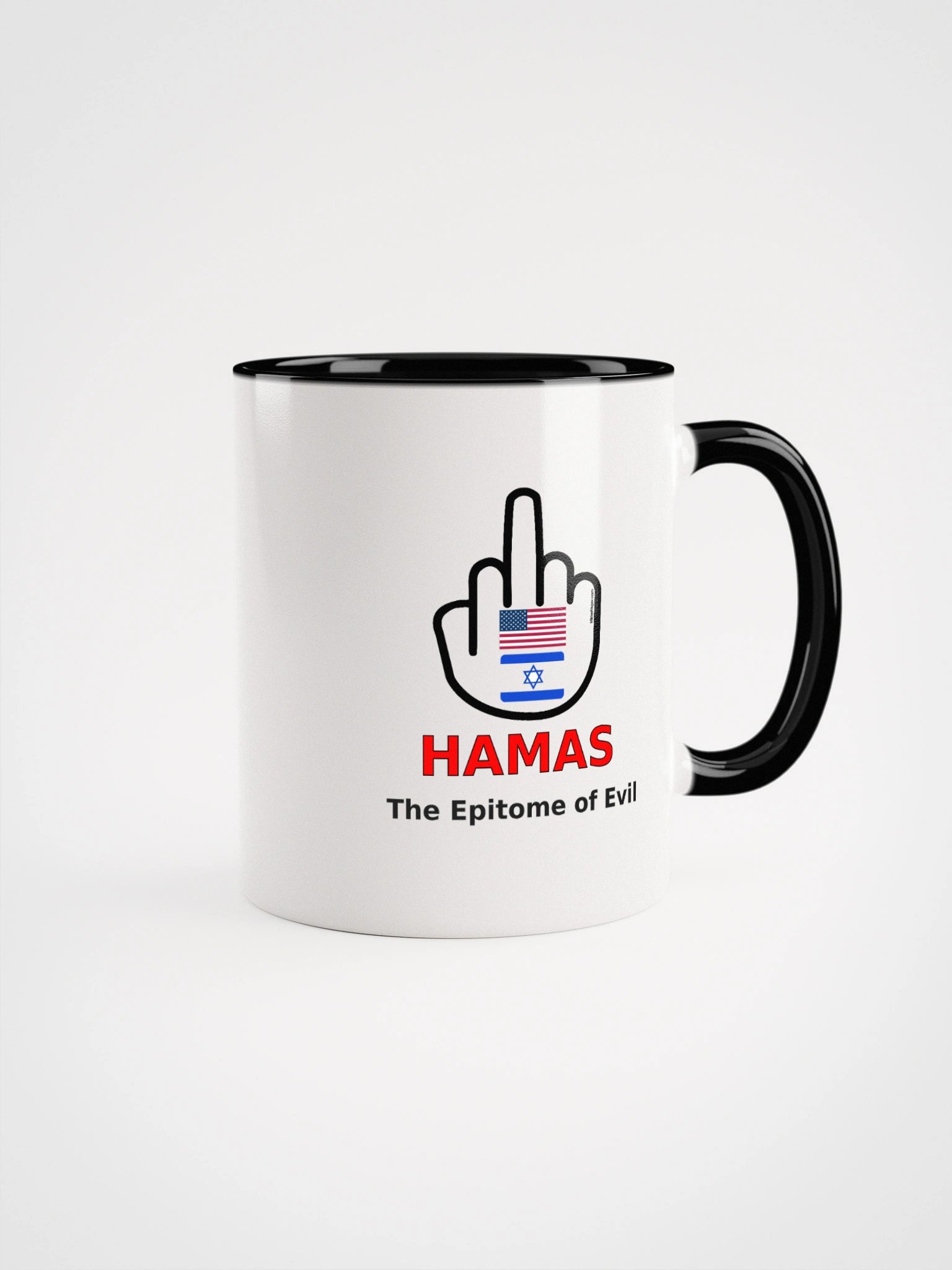 Two-tone Ceramic Mug-MisterFinger-Hamas-B product image (6)