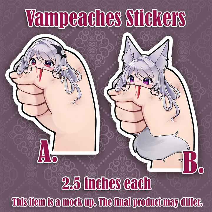 Vampeaches Birthday Sticker Set product image (2)