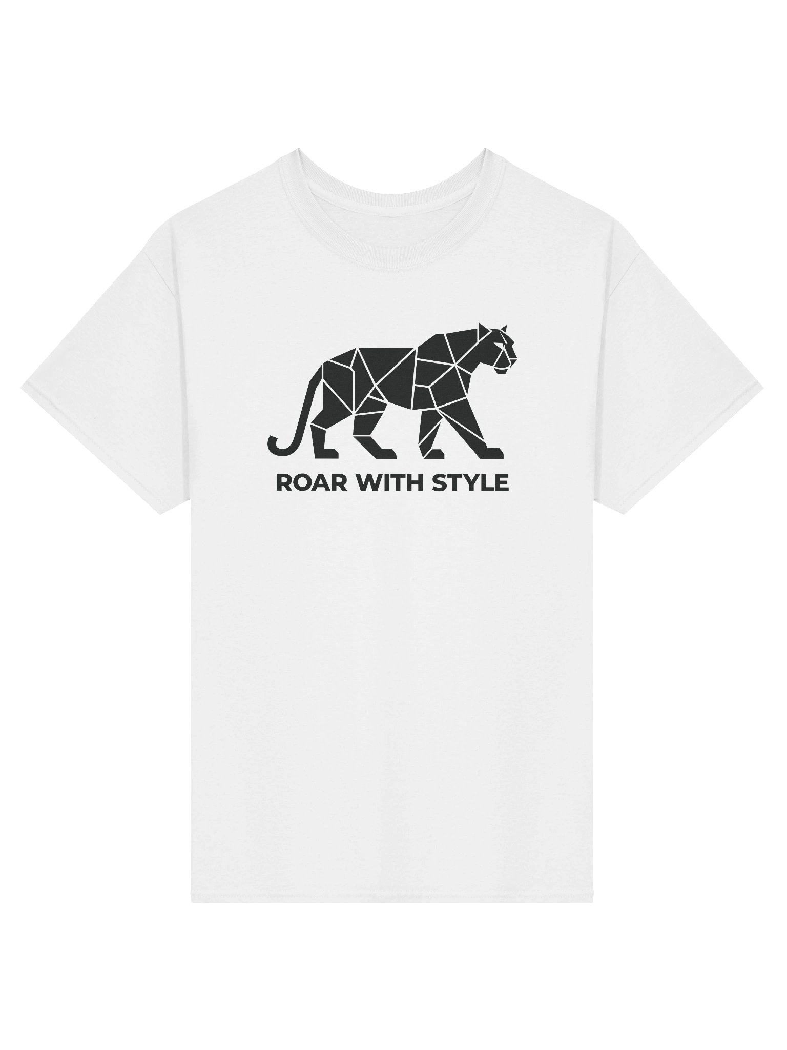 Roar With Style — Geometric Panther Statement T-Shirt product image (1)