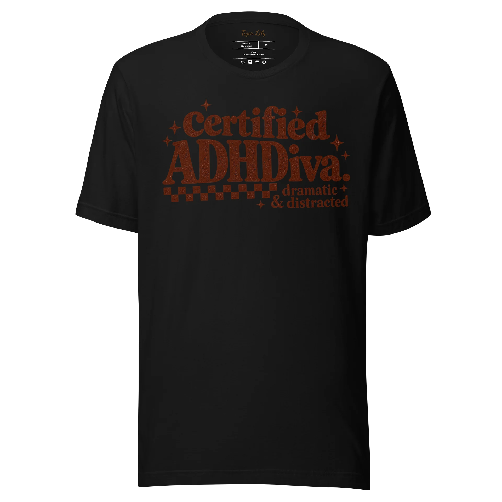 Certified ADHD Diva Sparkle Tee product image (1)