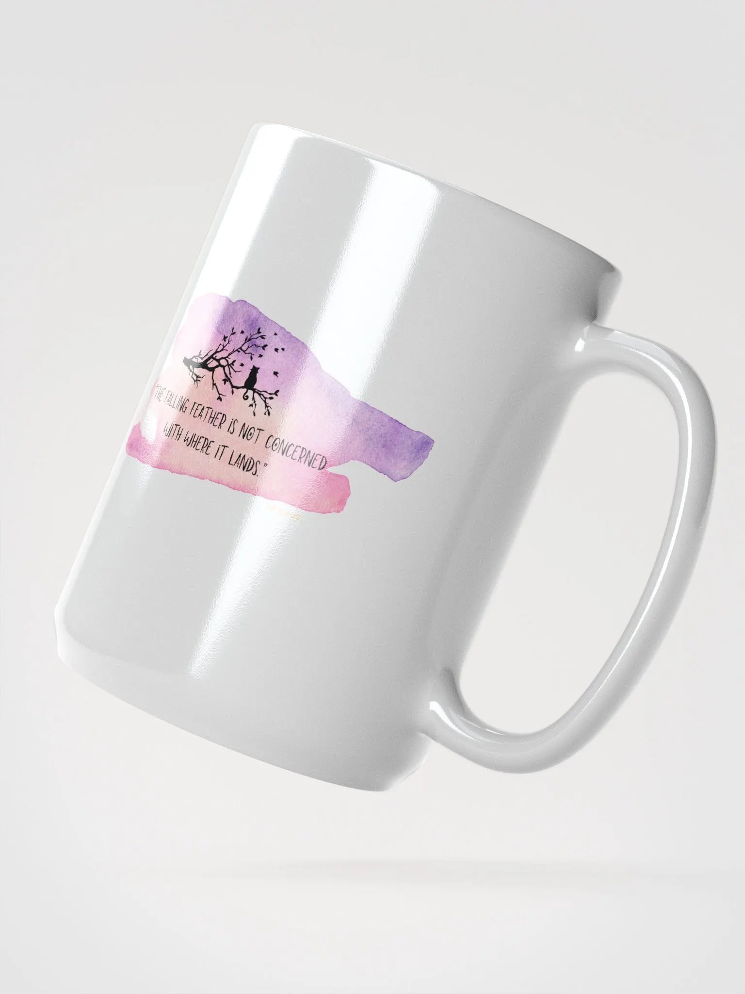 Falling Feather Watercolor Mug product image (2)