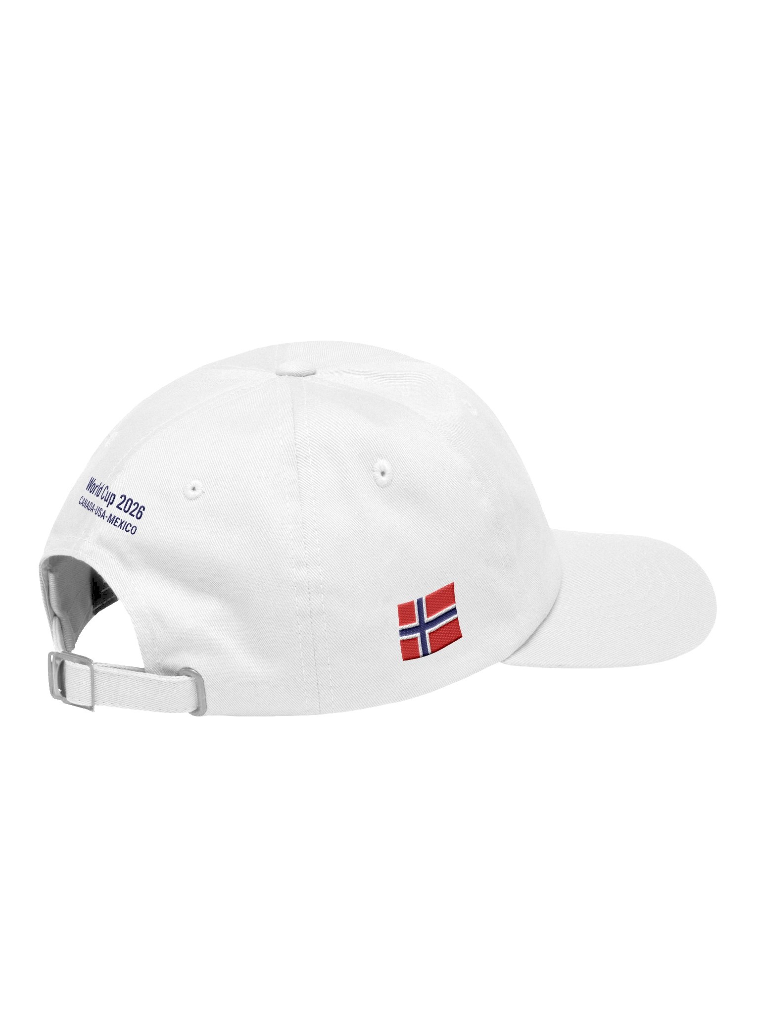 Norway 2026 World Cup Flag Dad Hat - Norway Soccer Fan Cap - Premium Embroidered Chino Cotton Twill product image (4)