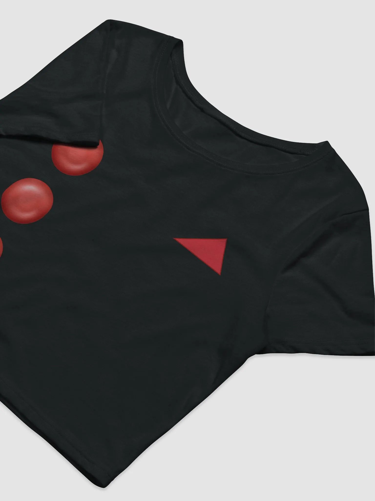 Red Button and Hankie Crop Tee product image (10)