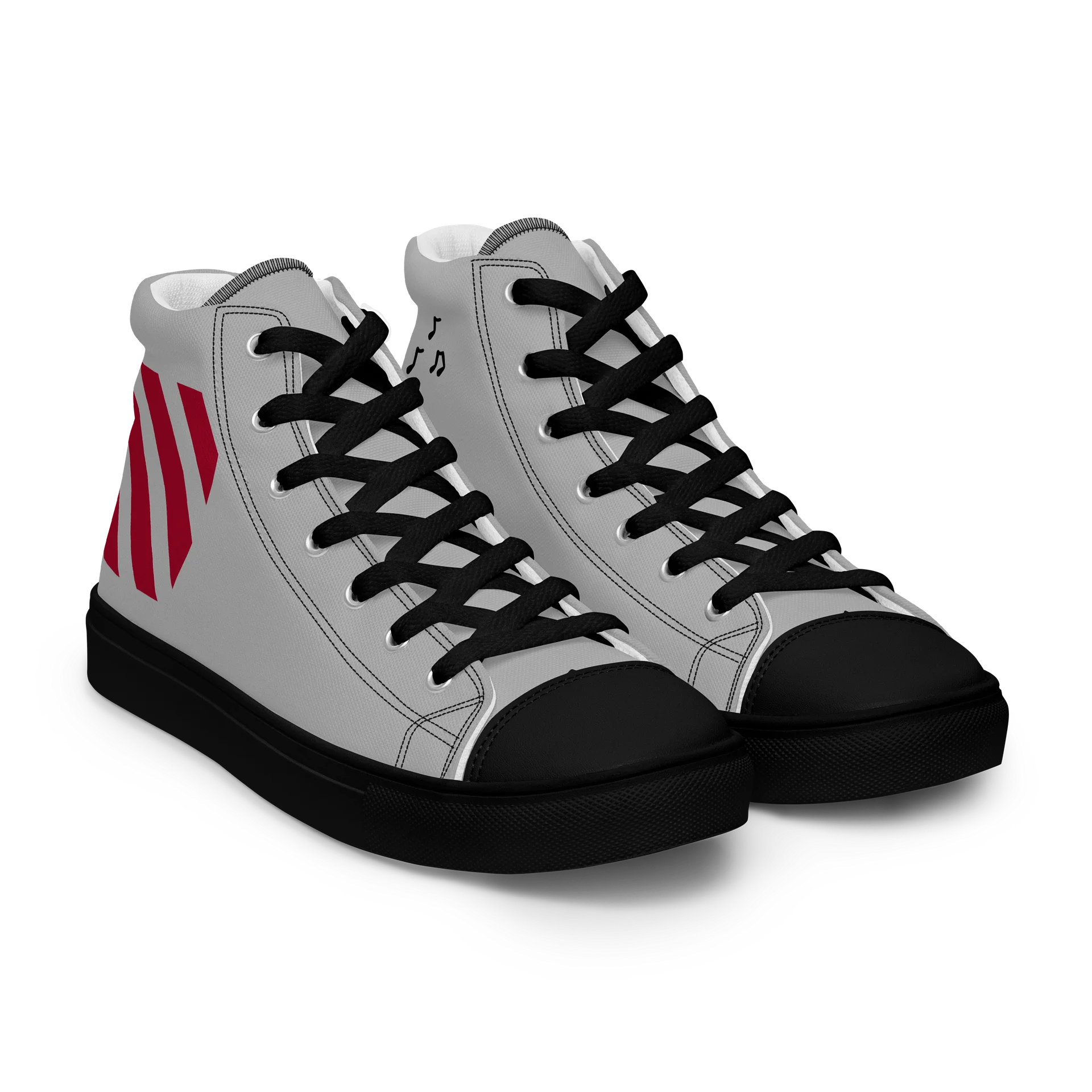 Retro Vibes High Top Canvas Shoes product image (8)