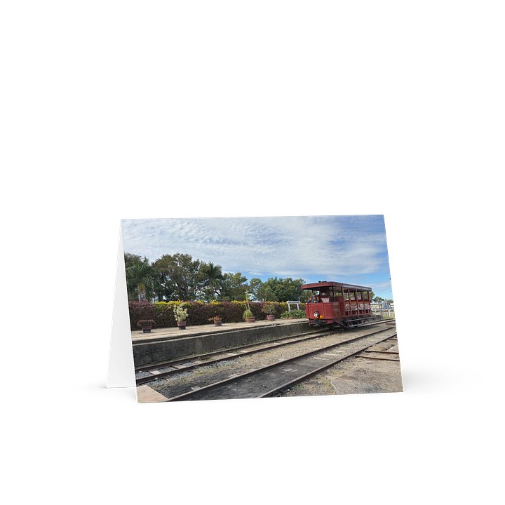 Archer Park Rail Museum Purrey Steam Tram Greeting Card product image (1)