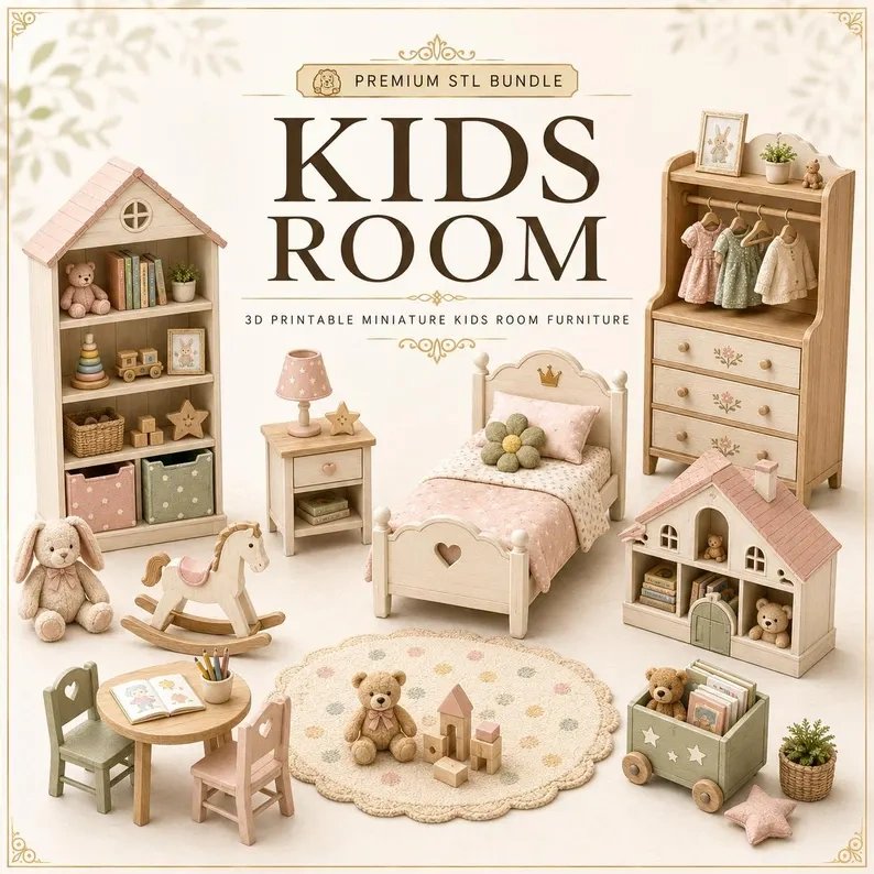 325+ Miniature Home Decor STL Bundle product image (5)