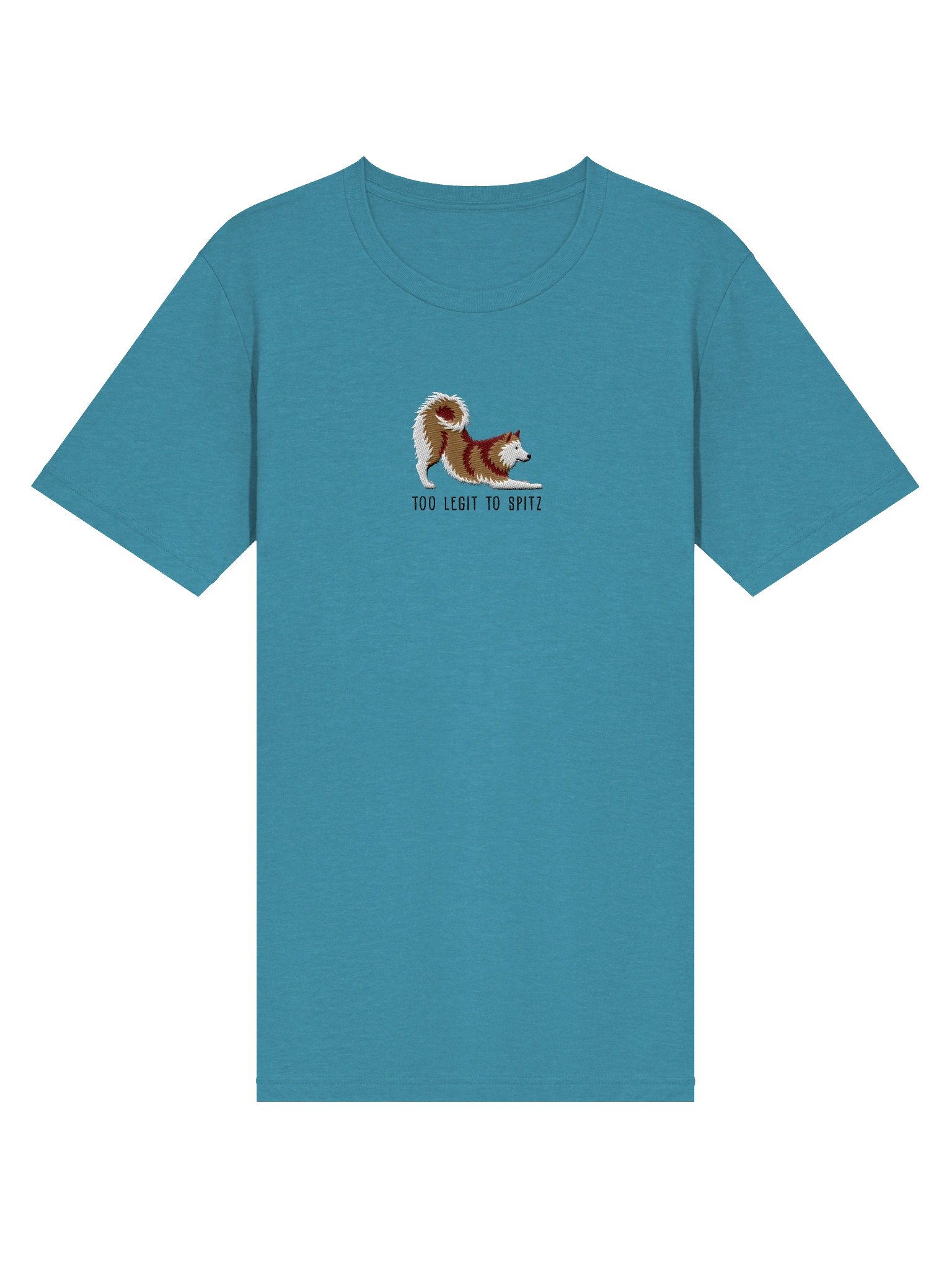 Too Legit to Spitz T-Shirt(Embroidered) of a Finnish Spitz(Gold) product image (15)