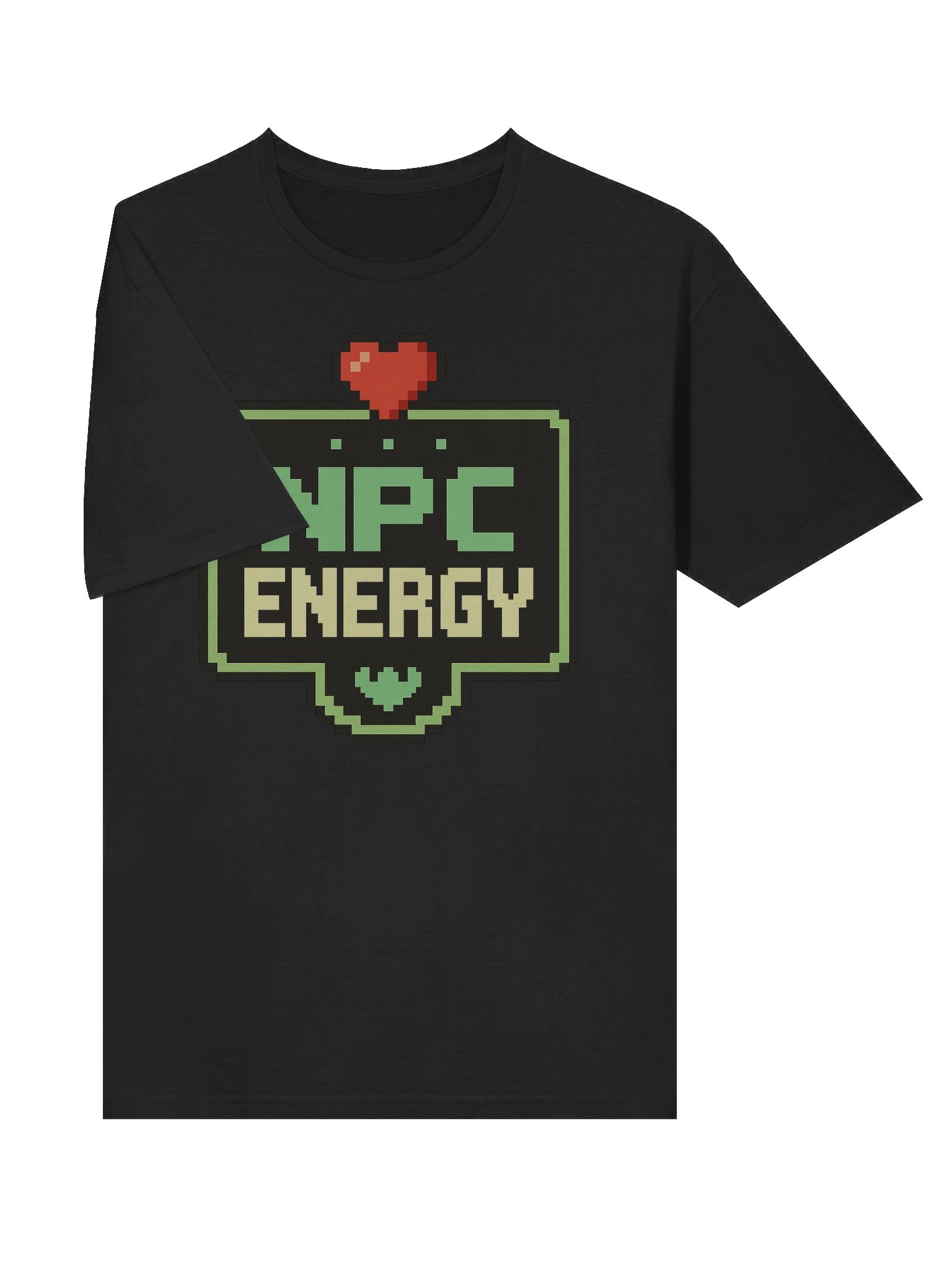 NPC Energy – Retro Pixel Gamer Meme Tee product image (5)