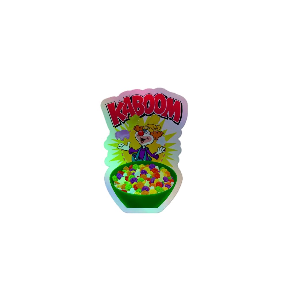 🥣 Saturday Morning Breakfast Kaboom! Holofoil Sticker 🥣 product image (1)