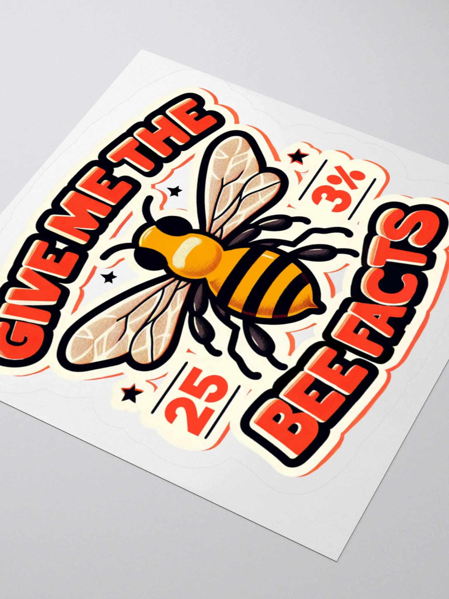 Bee Facts Sticker product image (7)