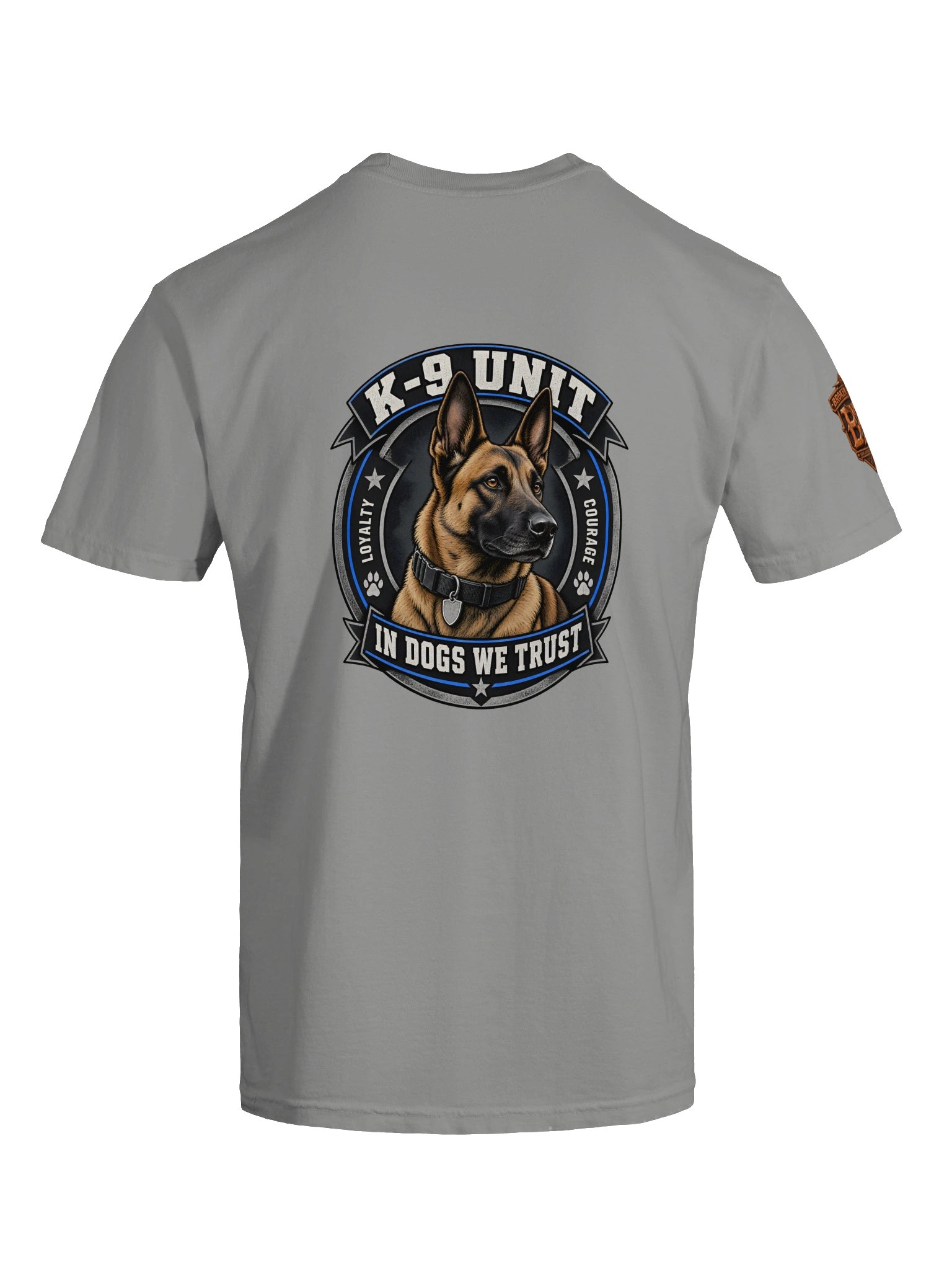 K9 Police Dog Shirt — In Dogs We Trust German Shepherd Tactical Tee | Flat Out Broken™ product image (12)