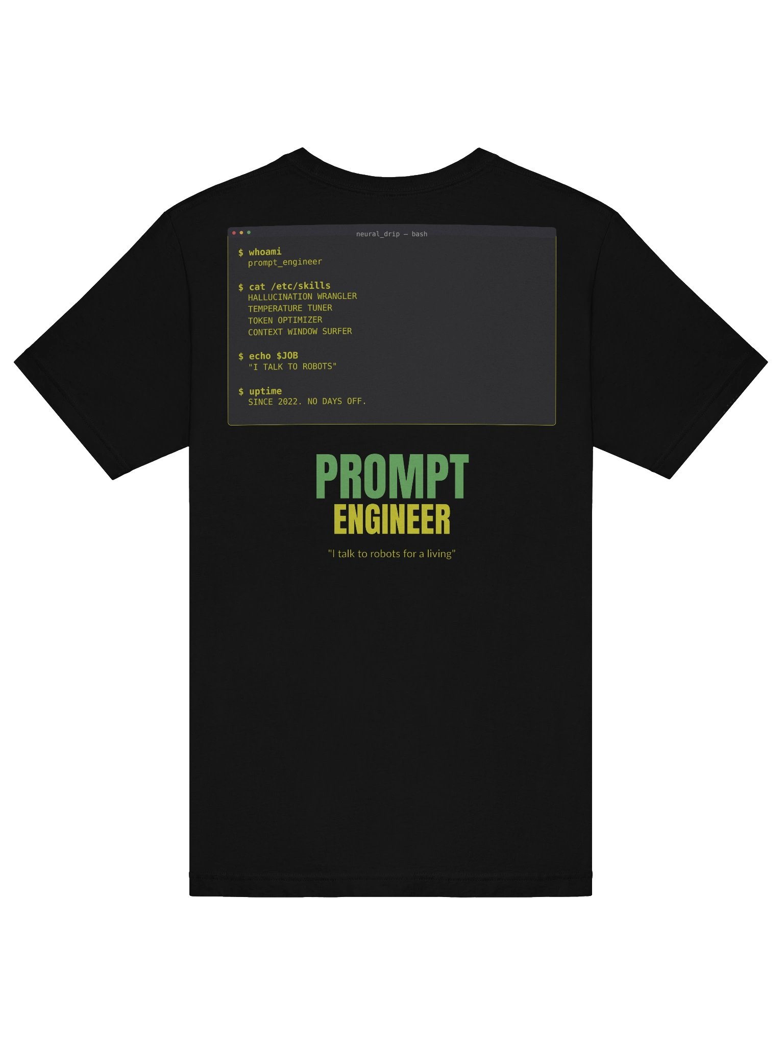 Prompt Engineer Graphic Streetwear Tee product image (30)