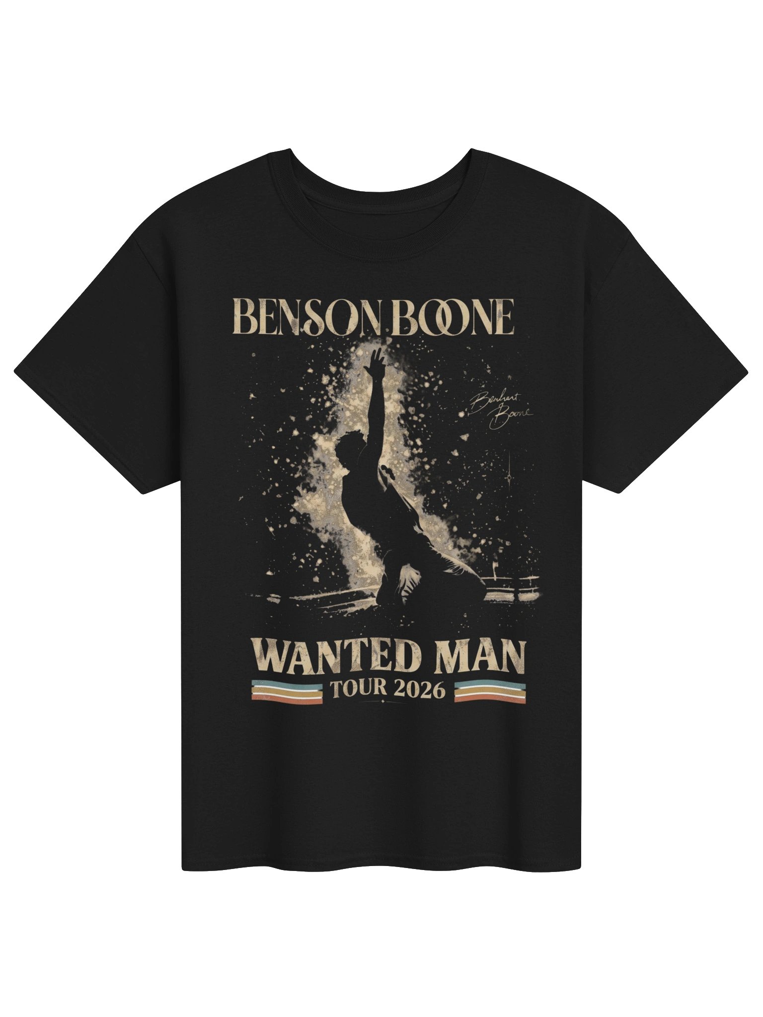 Benson Boone Wanted Man Tour 2026 Tshirt product image (9)
