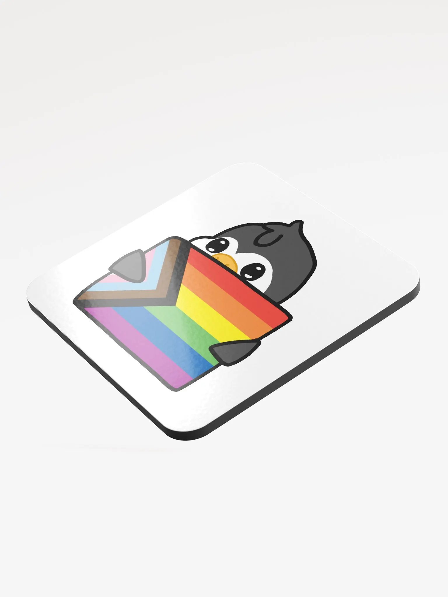 "Pride" Lil' Guy - Gloss Cork Coaster product image (3)