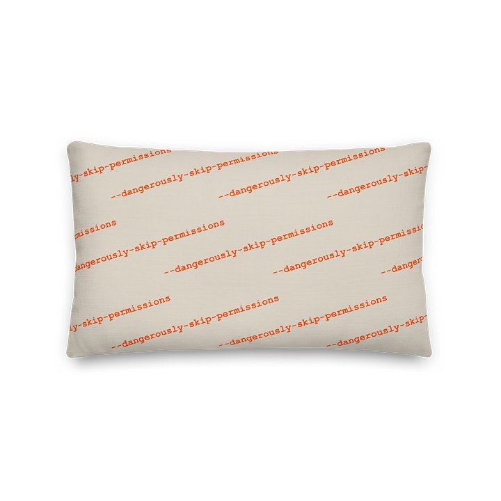 --dangerously-skip-permissions throw pillow product image (1)