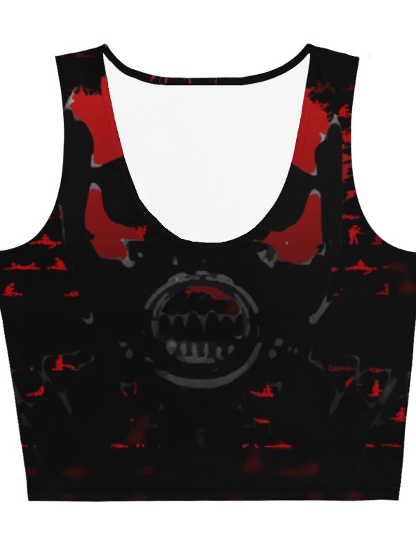 Gas Mask - Skull | All-Over Crop Top product image (2)