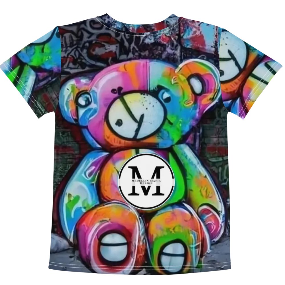 Graffiti Teddy Bear Kids T-Shirt product image (6)