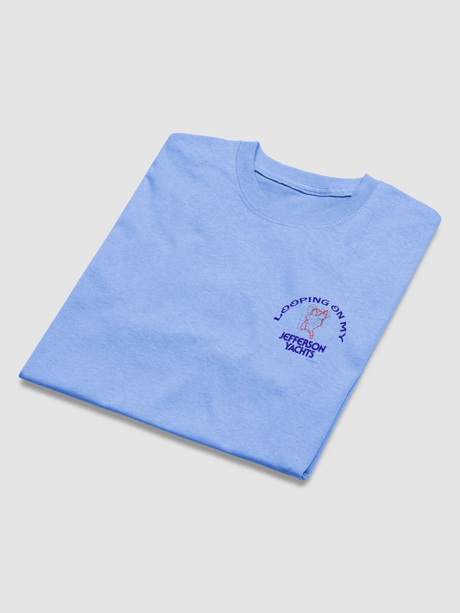 Looping On My Jefferson - T-Shirt - Light Shirt w/Blue Logo product image (3)