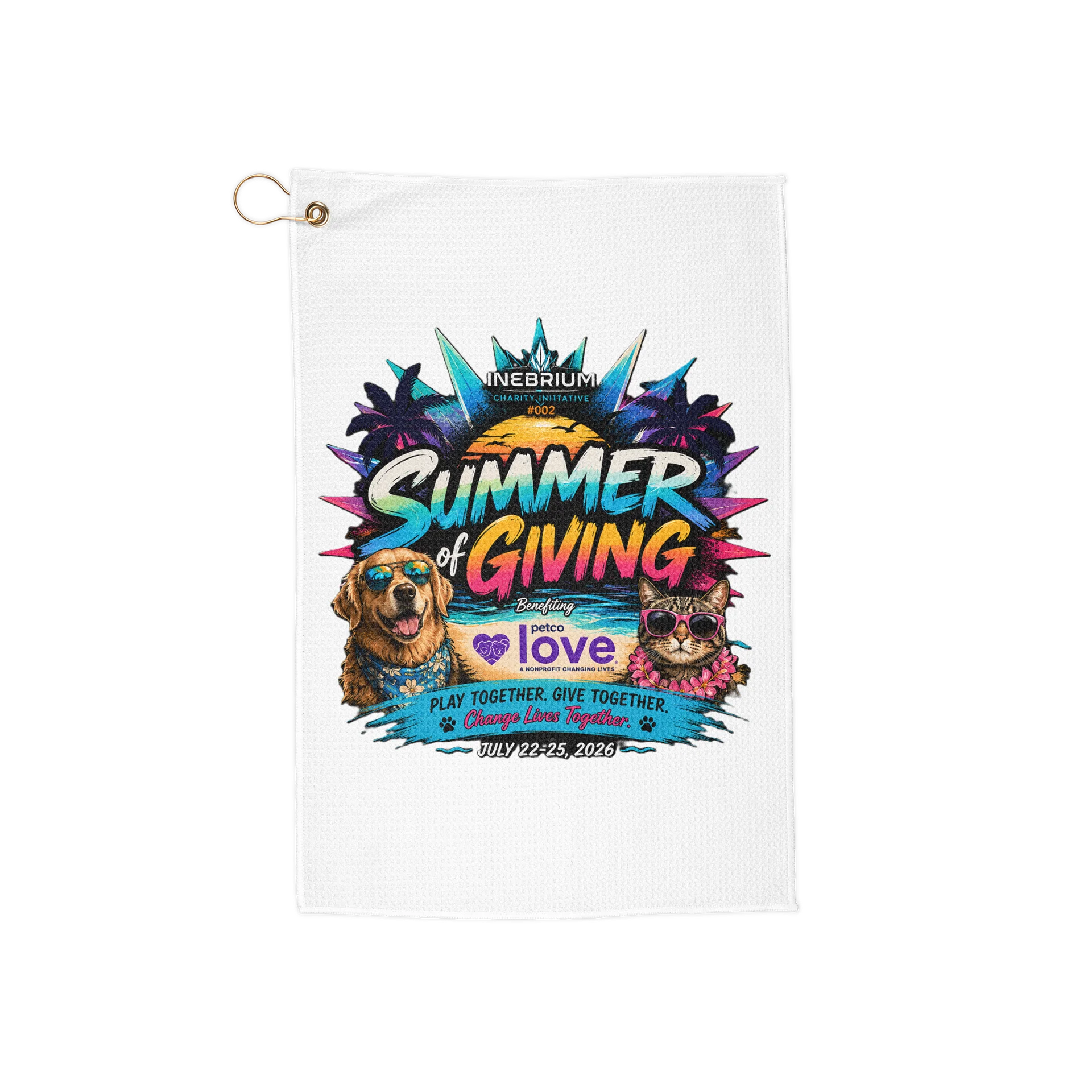 Summer of Giving Golf Towel product image (1)
