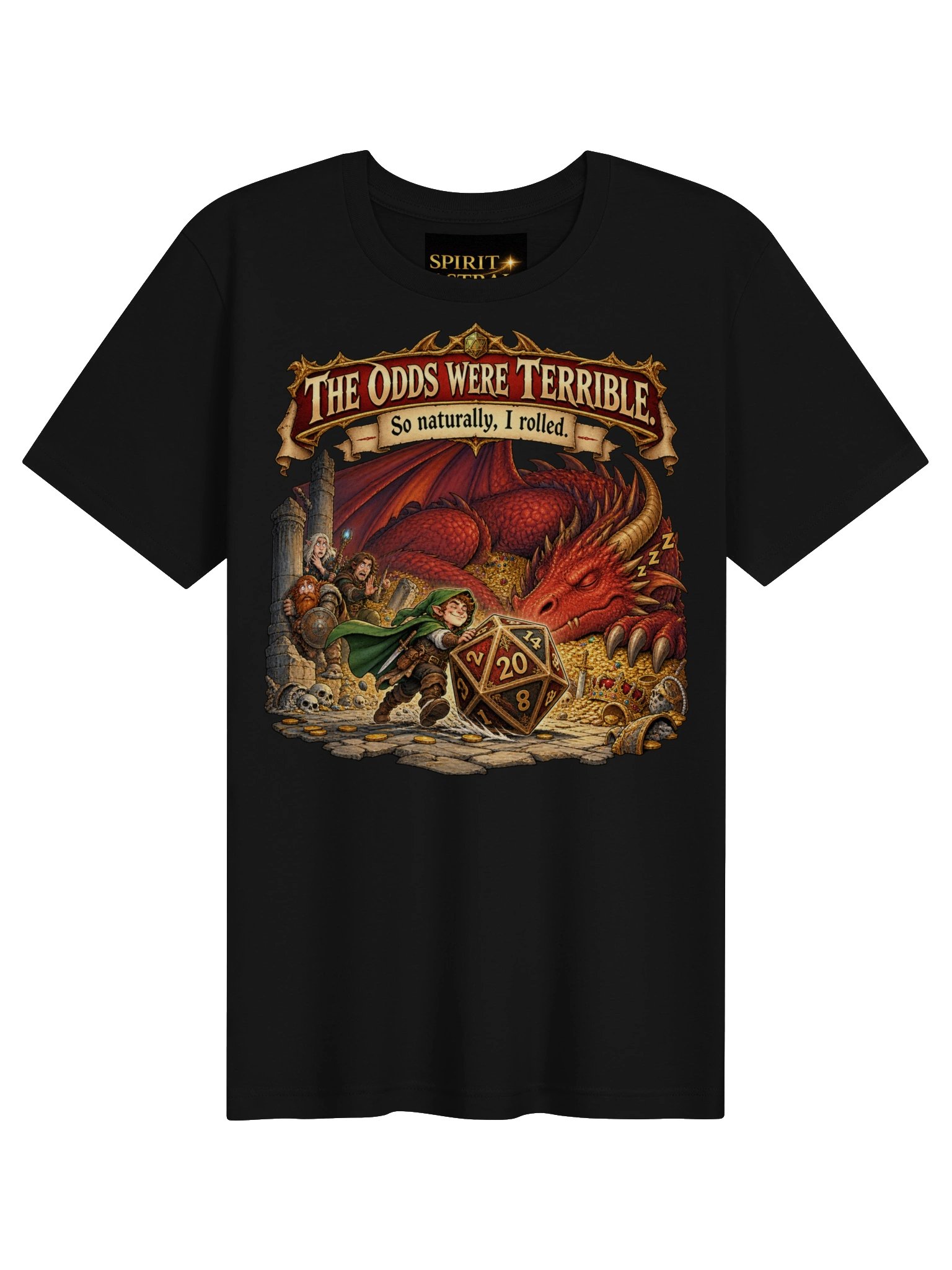The Odds Were Terrible D&D Dragon Dice Tee product image (7)