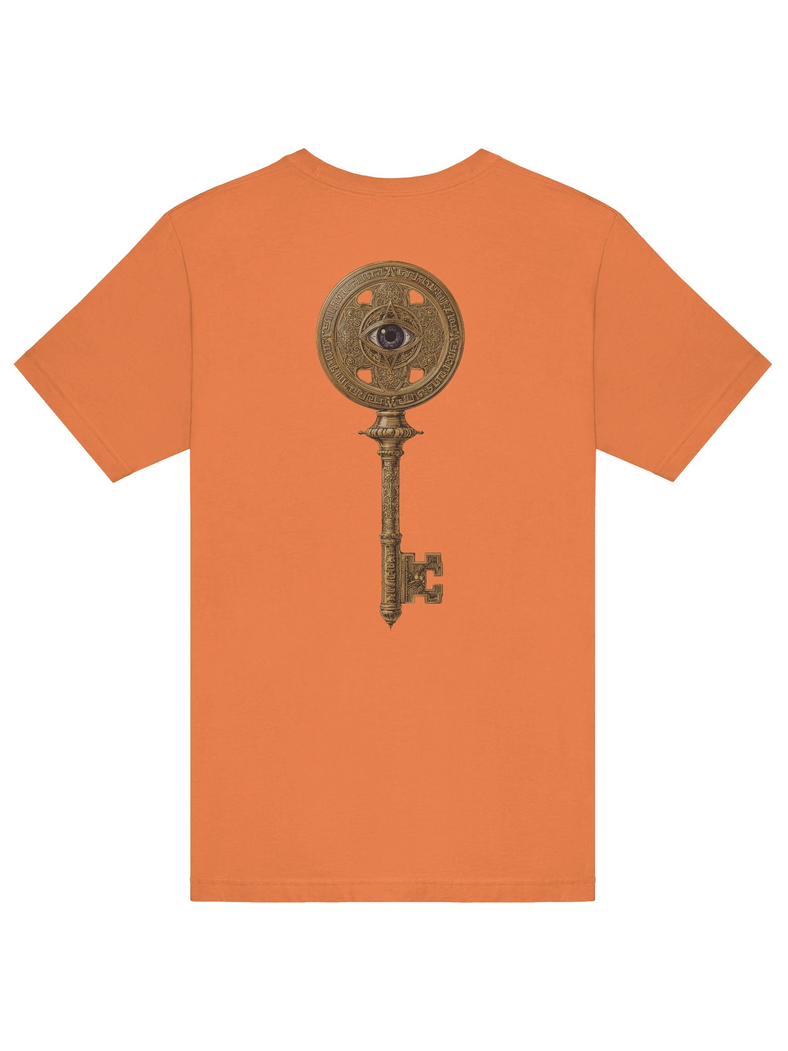 The Gatekeeper’s Key Classic T-Shirt – Front & Back Print | Burnt Orange | Bella+Canvas 3001 product image (6)
