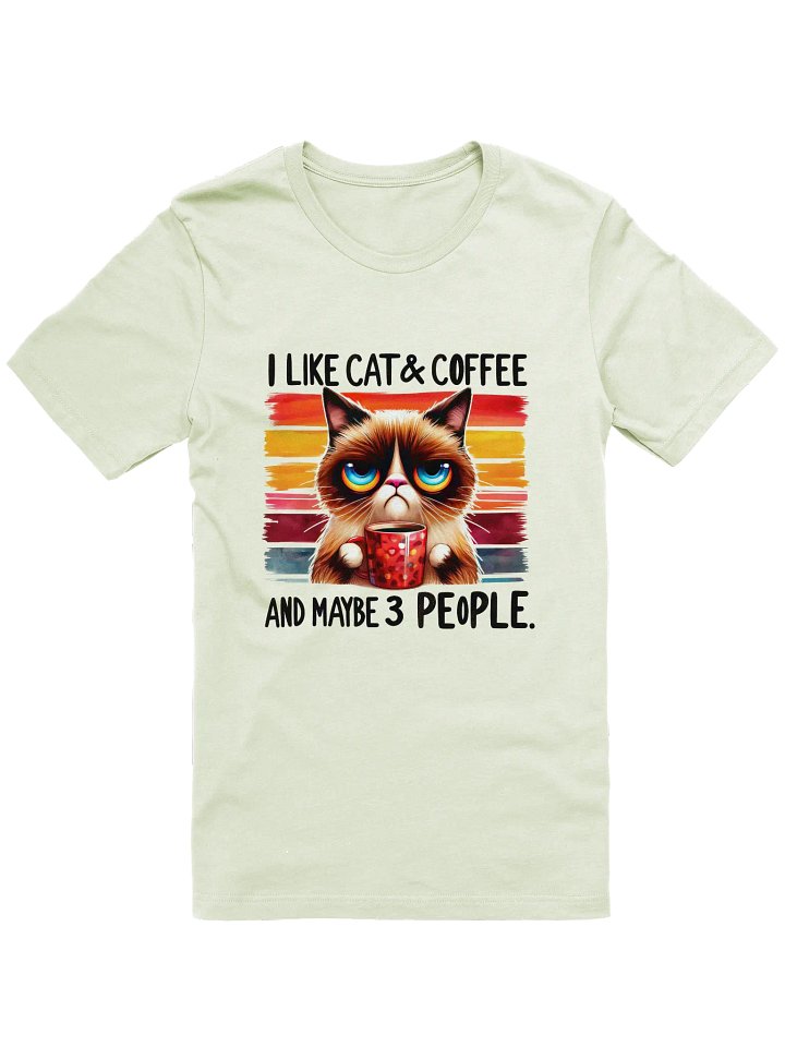 Cat & Coffee Lover T-Shirt product image (1)