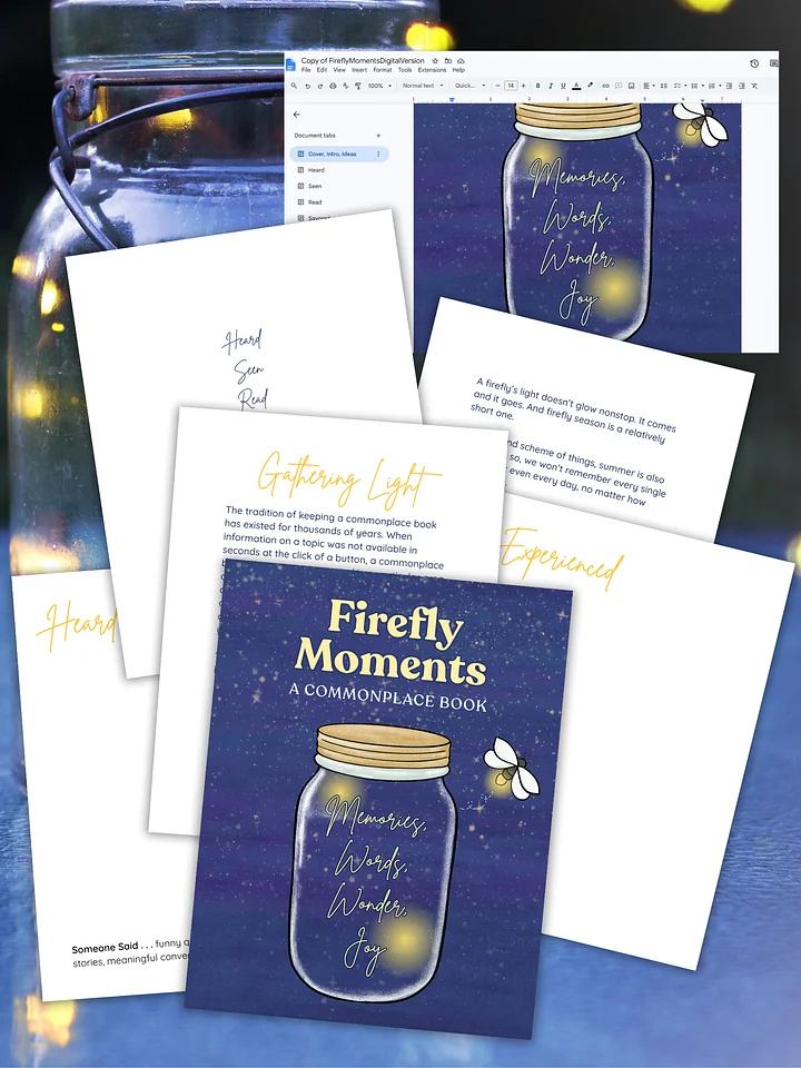 Firefly Moments: A Commonplace Book product image (1)