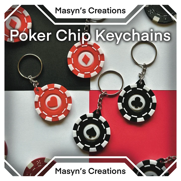 Poker Chip Keychains product image (1)