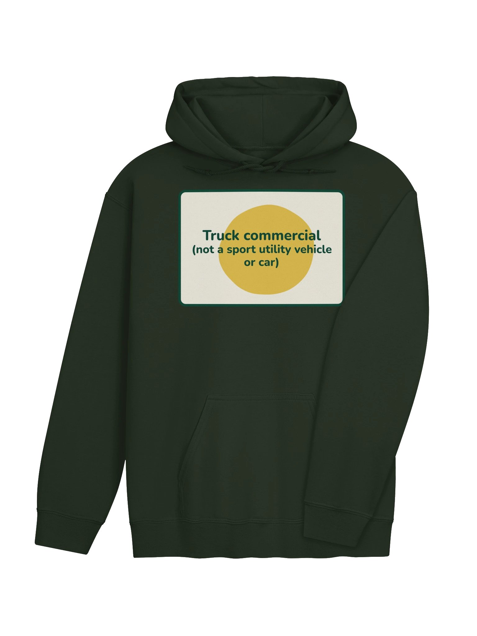 Truck commercial hoodie (green) product image (4)