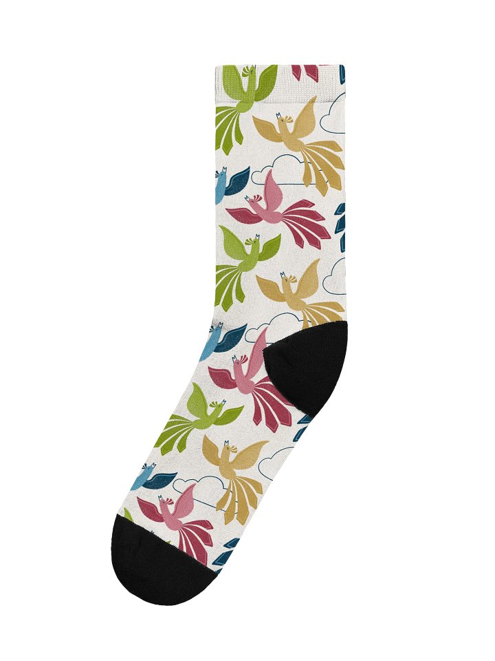 Mid-Century Modern Firebirds Premium Sustainable Crew Socks product image (1)