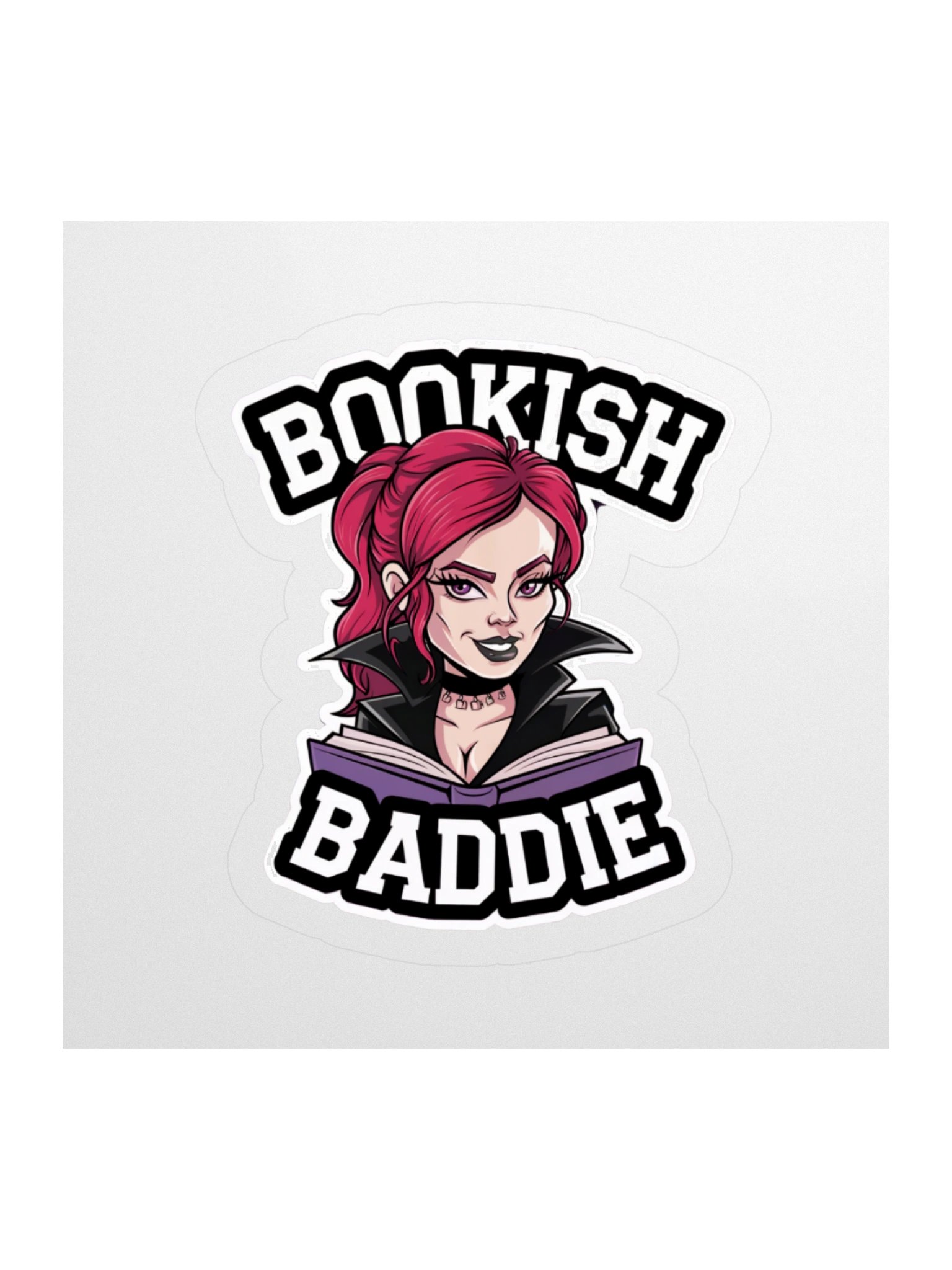 Bookish Baddie Vamp Sticker product image (1)