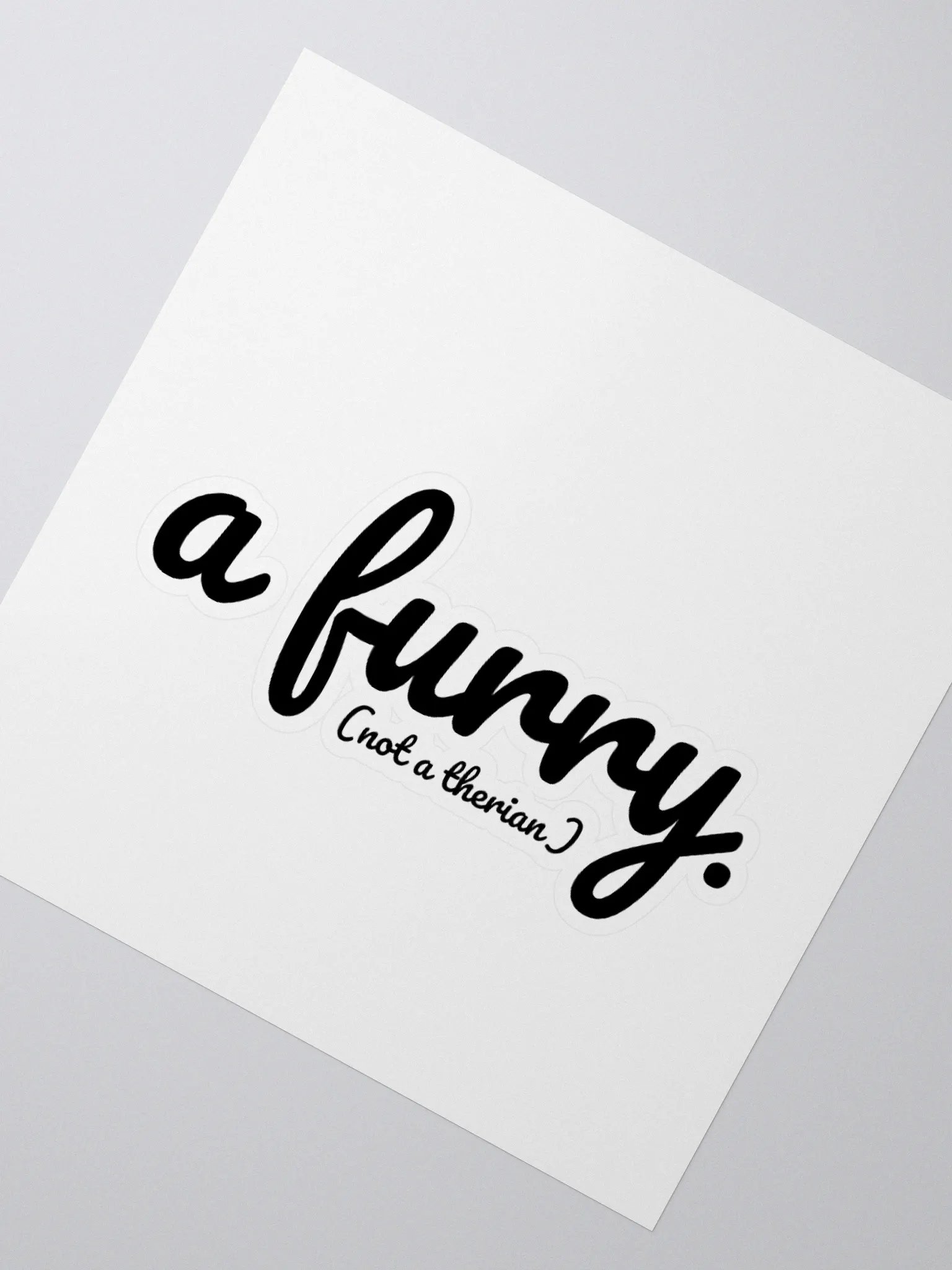 Clearly a furry sticker (dark edition) product image (2)