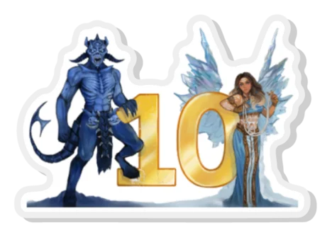 10th Anniversary Acrylic Pin product image (1)