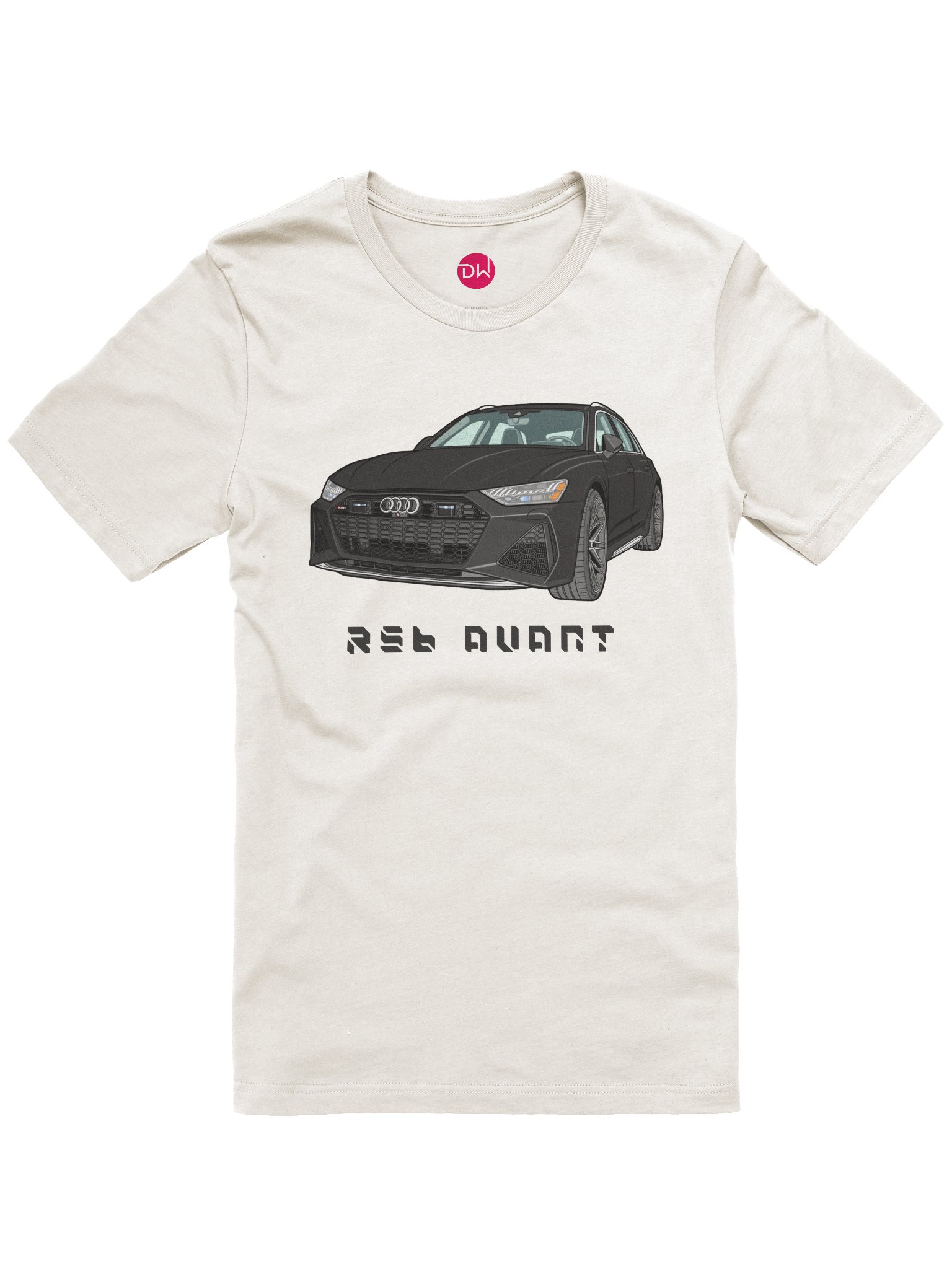 Black Audi RS6 Avant Shirt (Retro, Sketch, Silhouette) product image (8)
